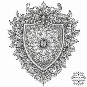 Shield, tattoo flash sheet design, soft whip... - эскиз тату (№1751946762_0, 08.07.2025 03:52) — tattoo-photo.ru
