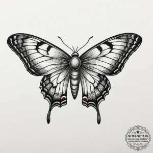 Moth, concept art for tattoo, black and grey... - эскиз тату (№1751947015_0, 08.07.2025 03:56) — tattoo-photo.ru