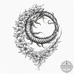 Tattoo design a scorpio scorpion's tail morph... - эскиз тату (№1751947182_0, 08.07.2025 03:59) — tattoo-photo.ru