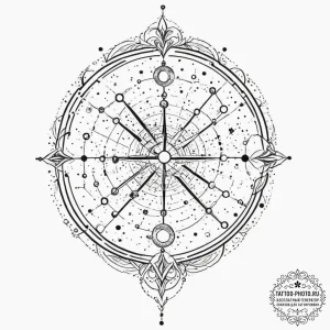 Tattoo design a tiny, almost invisible conste... - эскиз тату (№1751949451_0, 08.07.2025 04:37) — tattoo-photo.ru