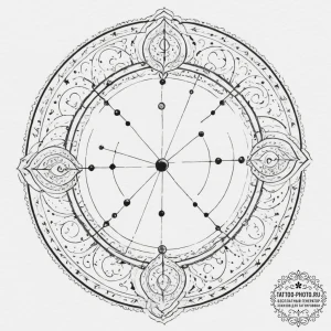 Tattoo sketch a blackwork representation of t... - эскиз тату (№1751949704_0, 08.07.2025 04:41) — tattoo-photo.ru