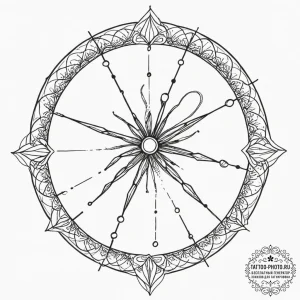Bacteriophage, ink illustration for tattoo, o... - эскиз тату (№1751950375_0, 08.07.2025 04:52) — tattoo-photo.ru