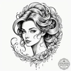Tattoo sketch a pixelated character composed... - эскиз тату (№1751950541_0, 08.07.2025 04:55) — tattoo-photo.ru
