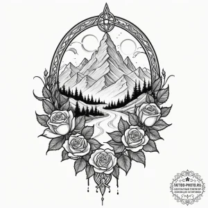 A watercolor tattoo of the lighting of the be... - эскиз тату (№1751953565_0, 08.07.2025 05:46) — tattoo-photo.ru