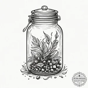 Tattoo design a 'memory capsule' design, perh... - эскиз тату (№1751955495_0, 08.07.2025 06:18) — tattoo-photo.ru