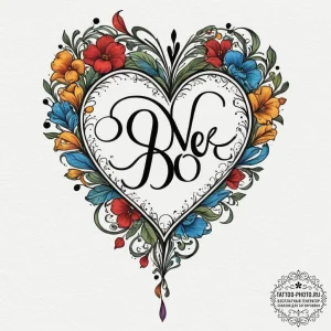 Tattoo sketch a heart silhouette made of a fa... - эскиз тату (№1751958519_0, 08.07.2025 07:08) — tattoo-photo.ru