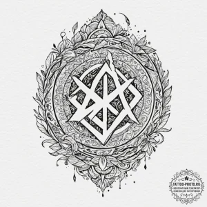 Tattoo design a fantasy scroll unfurling with... - эскиз тату (№1751958939_0, 08.07.2025 07:15) — tattoo-photo.ru