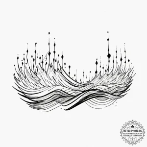 Tattoo sketch an abstract representation of a... - эскиз тату (№1751962432_0, 08.07.2025 08:13) — tattoo-photo.ru
