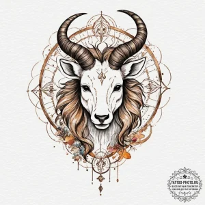 Tattoo design an abstract watercolor portrait... - эскиз тату (№1751966133_0, 08.07.2025 09:15) — tattoo-photo.ru