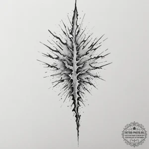 Tattoo design a single, powerful lightning bo... - эскиз тату (№1751973571_0, 08.07.2025 11:19) — tattoo-photo.ru