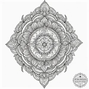 Tattoo sketch an abstract 'aura' of resilienc... - эскиз тату (№1751975355_0, 08.07.2025 11:49) — tattoo-photo.ru