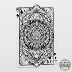 Playing cards, tattoo line art, neo tradition... - эскиз тату (№1751976766_0, 08.07.2025 12:12) — tattoo-photo.ru