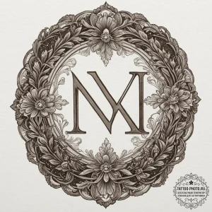Tattoo design a custom roman numeral date rep... - эскиз тату (№1751977688_0, 08.07.2025 12:28) — tattoo-photo.ru