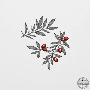 Olive branch, tattoo flash sheet design, on a... - эскиз тату (№1751985272_0, 08.07.2025 14:34) — tattoo-photo.ru