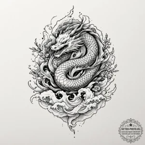 Tattoo sketch an abstract representation of a... - эскиз тату (№1751986670_0, 08.07.2025 14:57) — tattoo-photo.ru