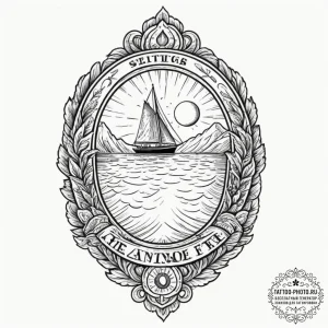 Tattoo sketch a minimalist depiction of a hor... - эскиз тату (№1751987834_0, 08.07.2025 15:17) — tattoo-photo.ru
