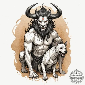A graphic novel portrait of hades, the greek... - эскиз тату (№1751988927_0, 08.07.2025 15:35) — tattoo-photo.ru