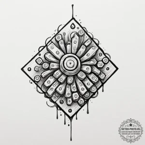 Tattoo design a stylized mechanical keyboard... - эскиз тату (№1751989838_0, 08.07.2025 15:50) — tattoo-photo.ru