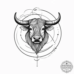 Tattoo design a taurus bull becoming a series... - эскиз тату (№1751997159_0, 08.07.2025 17:52) — tattoo-photo.ru