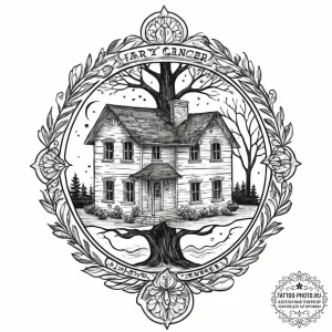 Tattoo design the glyph for cancer (4th house... - эскиз тату (№1751997803_0, 08.07.2025 18:03) — tattoo-photo.ru