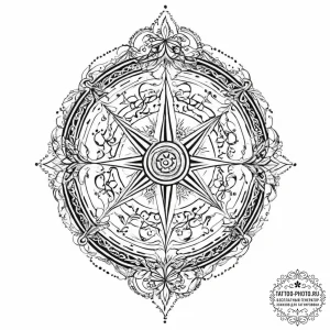 A linework tattoo of a grimoire (spellbook) w... - эскиз тату (№1751998223_0, 08.07.2025 18:10) — tattoo-photo.ru