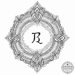 90. tattoo sketch: watercolor "treba" rune wi... - эскиз тату (№1751998888_0, 08.07.2025 18:21) — tattoo-photo.ru