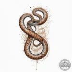 Cobra, tattoo drawing outline, watercolor tat… — эскиз тату (№1751999550_0, 08.07.2025 18:32) — tattoo-photo.ru