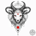 Tattoo design an abstract watercolor portrait… — эскиз тату (№1751999967_0, 08.07.2025 18:39) — tattoo-photo.ru