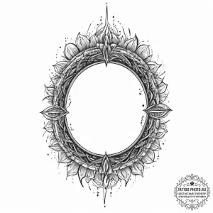 Tattoo sketch a stylized portal opening to a... - эскиз тату (№1752000964_0, 08.07.2025 18:56) — tattoo-photo.ru