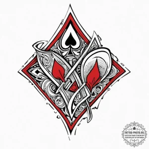 Spades card suit, tattoo sketch design, new s... - эскиз тату (№1752002635_0, 08.07.2025 19:23) — tattoo-photo.ru