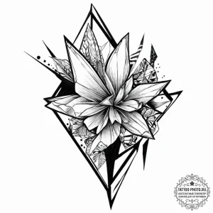Origami, tattoo drawing outline, black and wh... - эскиз тату (№1752003233_0, 08.07.2025 19:33) — tattoo-photo.ru