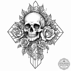 Tattoo sketch a subtle 'ghost' outline of a l... - эскиз тату (№1752009712_0, 08.07.2025 21:21) — tattoo-photo.ru