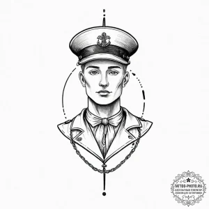 Tattoo sketch a simple, elegant human figure... - эскиз тату (№1752011855_0, 08.07.2025 21:57) — tattoo-photo.ru