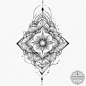 Tattoo sketch a subtle geometric pattern on a... - эскиз тату (№1752012707_0, 08.07.2025 22:11) — tattoo-photo.ru