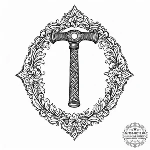 Tattoo design: a svarozhich combined with the... - эскиз тату (№1752014660_0, 08.07.2025 22:44) — tattoo-photo.ru