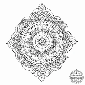 Tattoo sketch a surreal landscape where the t... - эскиз тату (№1752015174_0, 08.07.2025 22:52) — tattoo-photo.ru