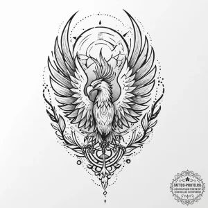 Tattoo design a powerful, muscular back with... - эскиз тату (№1752018760_0, 08.07.2025 23:52) — tattoo-photo.ru