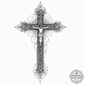 A linework tattoo of the brand of sacrifice f... - эскиз тату (№1752022598_0, 09.07.2025 00:56) — tattoo-photo.ru