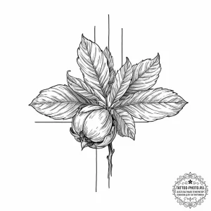 A single cotton plant boll, artistic tattoo s... - эскиз тату (№1752022684_0, 09.07.2025 00:58) — tattoo-photo.ru