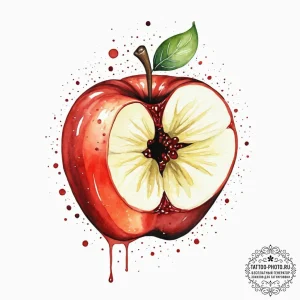 Tattoo design a single, perfect piece of frui... - эскиз тату (№1752053119_0, 09.07.2025 09:25) — tattoo-photo.ru