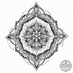 A trash polka composition of the diamond heis... - эскиз тату (№1752053204_0, 09.07.2025 09:26) — tattoo-photo.ru