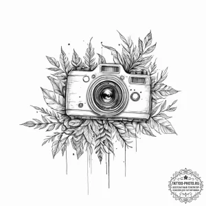 Tattoo sketch a beautiful, lush plant growing... - эскиз тату (№1752054147_0, 09.07.2025 09:42) — tattoo-photo.ru