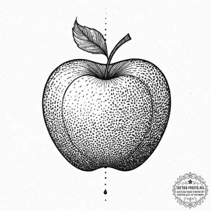 Tattoo design a single, perfect piece of frui... - эскиз тату (№1752055335_0, 09.07.2025 10:02) — tattoo-photo.ru