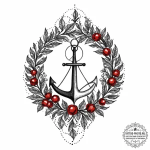 Blackthorn, ink illustration for tattoo, on a... - эскиз тату (№1752057786_0, 09.07.2025 10:43) — tattoo-photo.ru