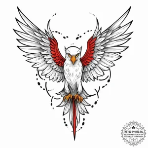 Harpy, tattoo flash sheet design, clean lines... - эскиз тату (№1752058369_0, 09.07.2025 10:52) — tattoo-photo.ru