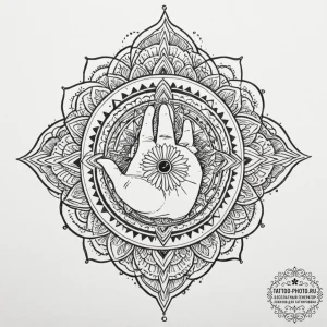 Tattoo sketch a powerful ancient god's hand h... - эскиз тату (№1752058632_0, 09.07.2025 10:57) — tattoo-photo.ru