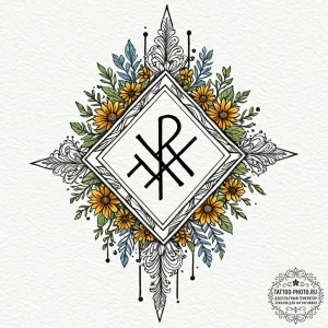 A linework design of the strange swedish rune... - эскиз тату (№1752058793_0, 09.07.2025 10:59) — tattoo-photo.ru