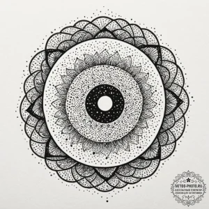 Tattoo design a 'cosmic swirl' on one, its co... - эскиз тату (№1752059387_0, 09.07.2025 11:09) — tattoo-photo.ru