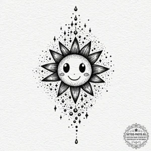A linework tattoo design of the soot sprites... - эскиз тату (№1752060988_0, 09.07.2025 11:36) — tattoo-photo.ru