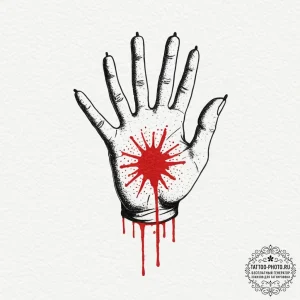 A trash polka tattoo of the "shock therapy" s... - эскиз тату (№1752061547_0, 09.07.2025 11:45) — tattoo-photo.ru